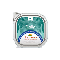 Barquette de pâtée pour chien Daily Almo Nature Poisson blanc et Riz 300 g