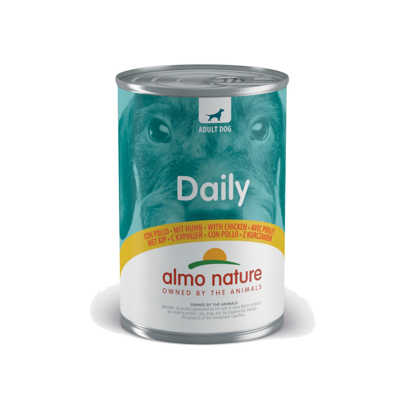 Boîte de pâtée pour chien Daily Almo Nature Poulet 400 g