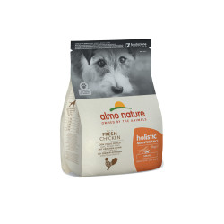 Sac de croquettes pour chien Extra Small et Small Almo Nature Poulet et Riz 2 kg