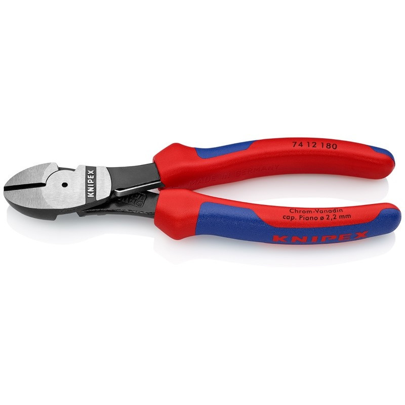 Pince coupante de côté à forte démultiplication 180 mm KNIPEX