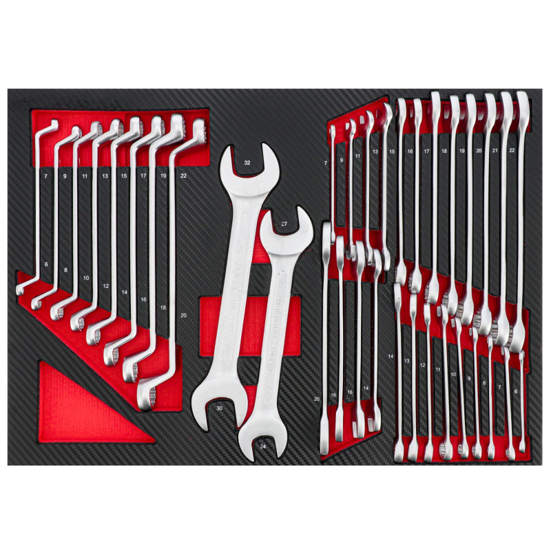 Servante d'atelier avec 7 tiroirs et 217 outils AIRPRESS