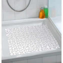 Tapis de douche antidérapant Paradise transparent 54 x 54 cm WENKO Tapis de douche antidérapant Paradise transparent 54 x 54 cm WENKO