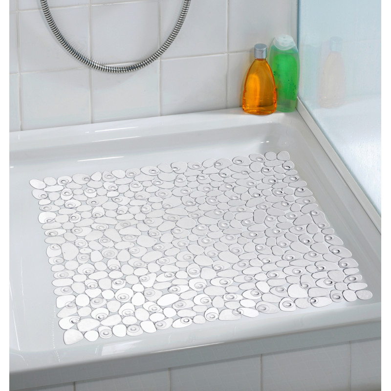 Tapis de douche antidérapant Paradise transparent 54 x 54 cm WENKO Tapis de douche antidérapant Paradise transparent 54 x 54 cm WENKO