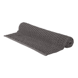 Tapis de salle de bain Mona gris foncé 80 x 50 cm WENKO