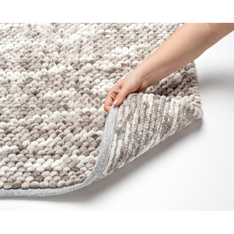 Tapis de salle de bain Urdu taupe 65 x 55 cm WENKO