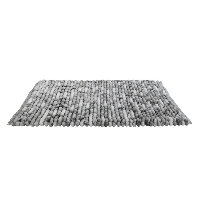 Tapis de salle de bain Urdu gris 65 x 55 cm WENKO