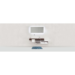 Tapis de salle de bain Urdu bleu 65 x 55 cm WENKO