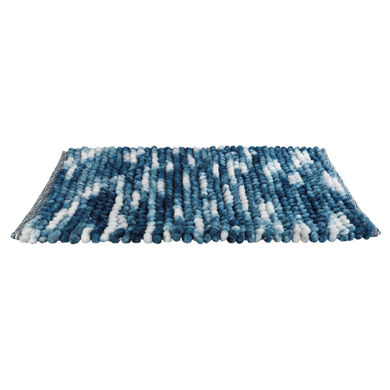 Tapis de salle de bain Urdu bleu 65 x 55 cm WENKO
