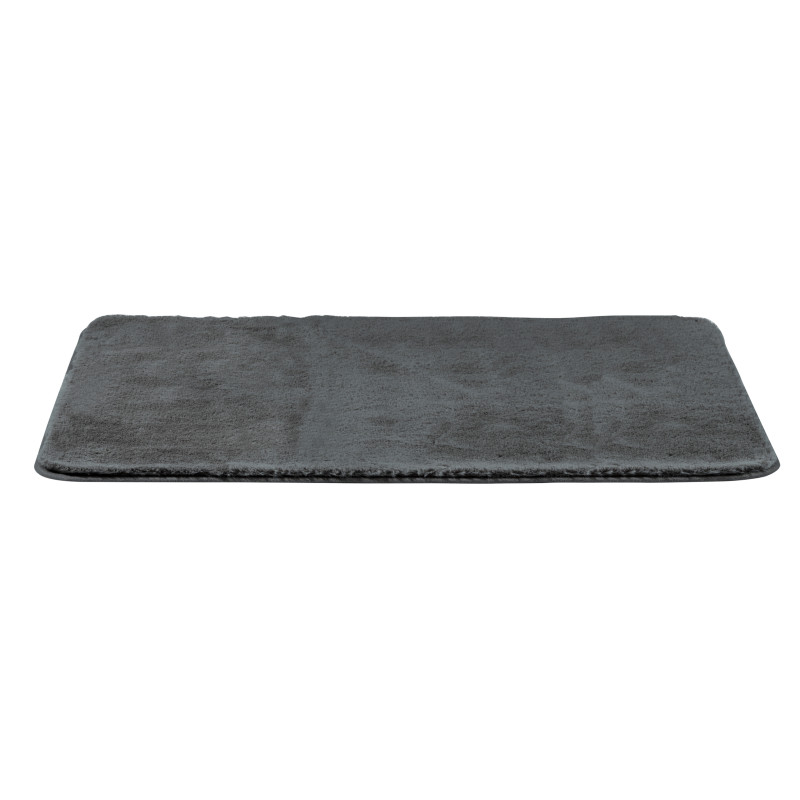 Tapis de salle de bain Saravan anthracite 80 x 50 cm WENKO