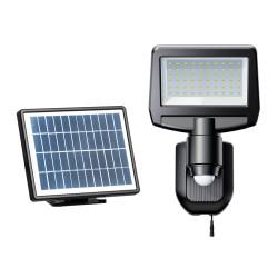 Projecteur LED solaire avec détecteur de mouvement noir 10 W PROLIGHT