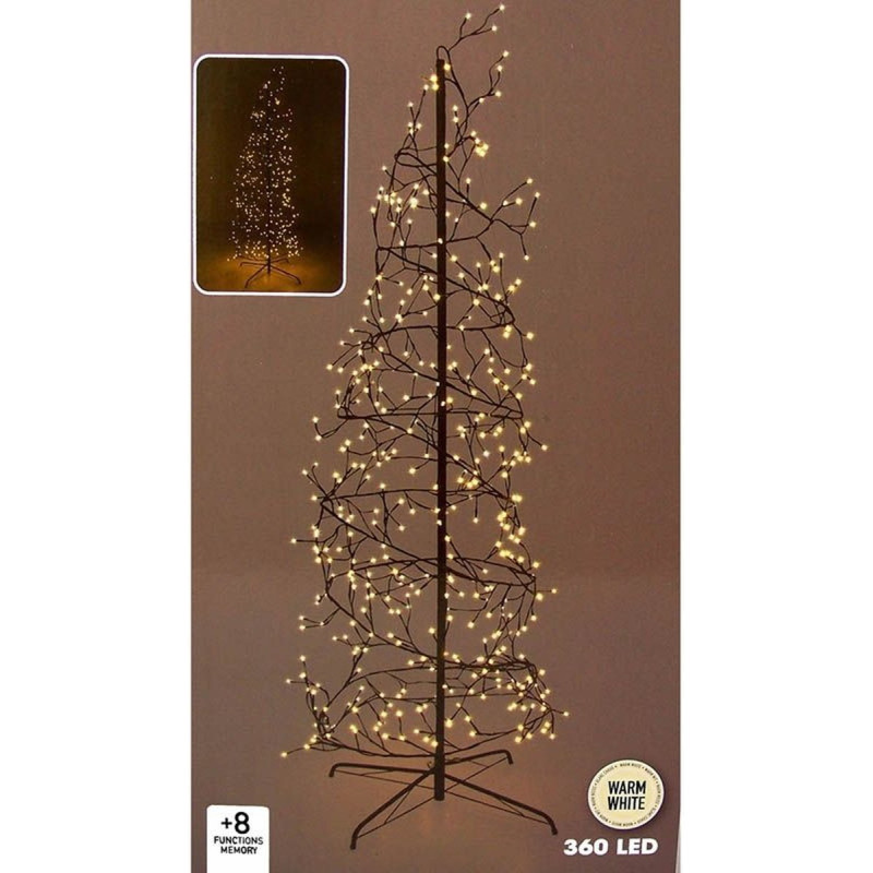 Arbre de Noël Spirale Lumineux 150cm – Ambiance Magique