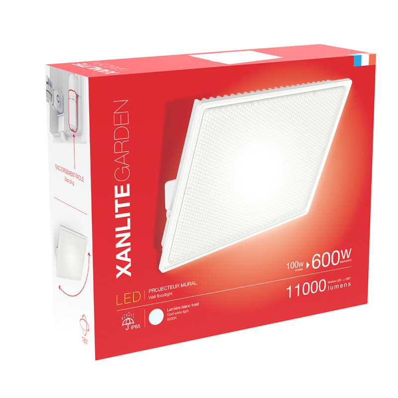 Projecteur extérieur LED blanc 100 W XANLITE Projecteur extérieur LED blanc 100 W XANLITE