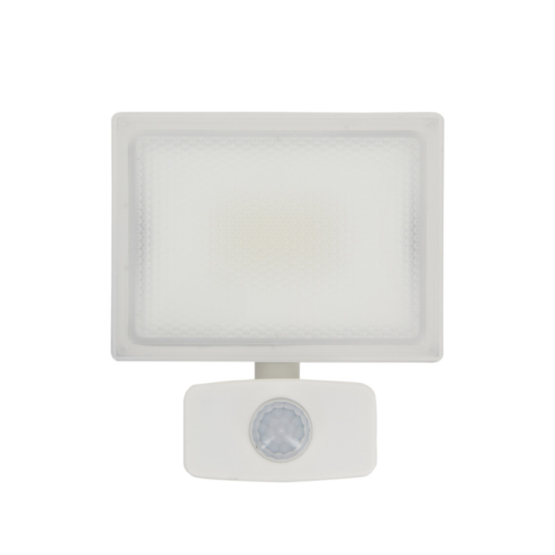 Projecteur extérieur LED avec détecteur de mouvement blanc 20 W XANLITE