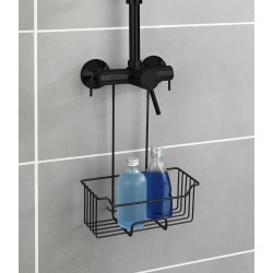 Etagère de douche Milo noir mat WENKO