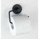Porte-rouleau papier toilette Milazzo Vacuum-Loc noir mat WENKO