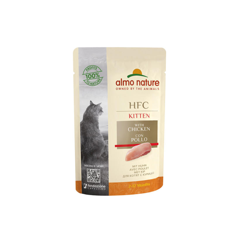 Sachet de pâtée pour chaton Almo Nature Poulet 0,05 kg