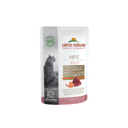 Sachet de pâtée pour chat Almo Nature Thon et Crevettes 0,05 kg