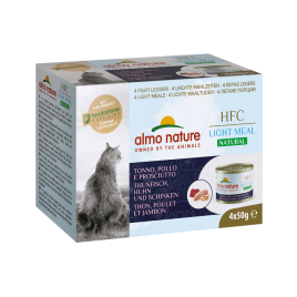 Boîte de pâtée pour chat Almo Nature Thon, Poulet et Jambon 0,05 kg 4 pièces