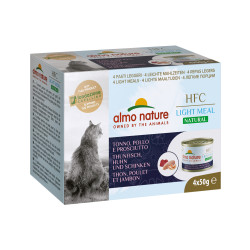 Boîte de pâtée pour chat Almo Nature Thon, Poulet et Jambon 0,05 kg 4 pièces