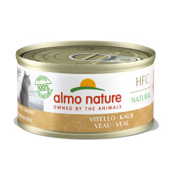 Boîte de pâtée pour chat Almo Nature Veau 0,07 kg