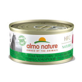 Boîte de pâtée pour chat Almo Nature Thon et Maïs 0,07 kg