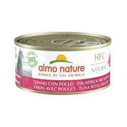 Boîte de pâtée pour chat Almo Nature Poulet et Thon 0,15 kg