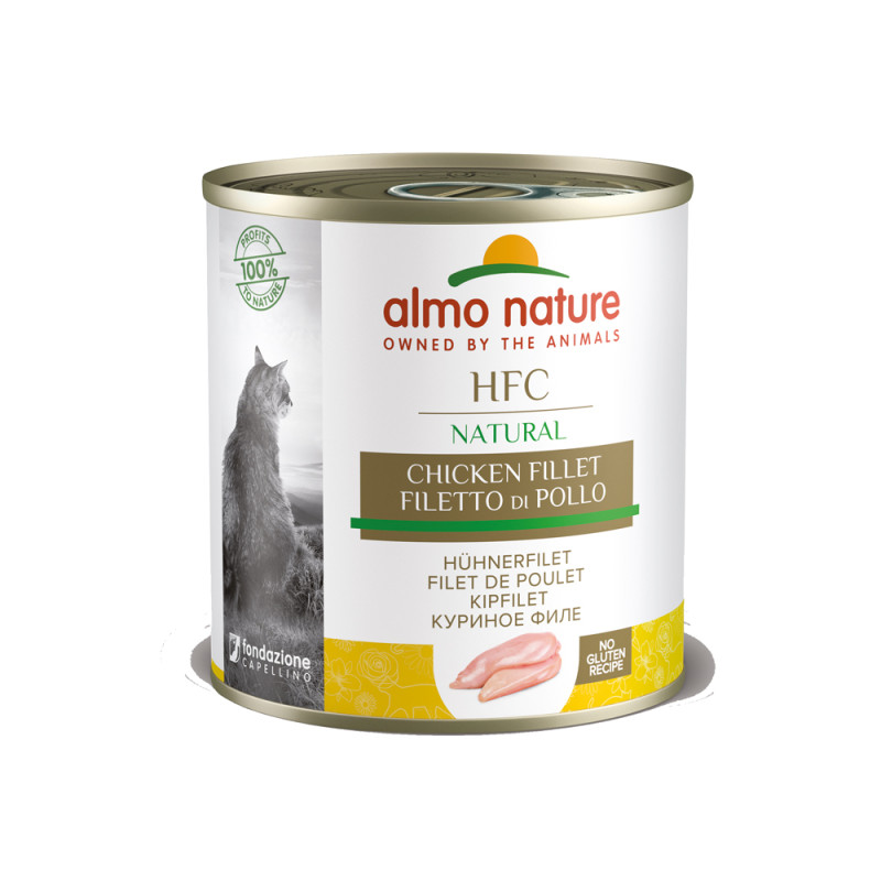 Boîte de pâtée pour chat Almo Nature Filet de poulet 0,28 kg