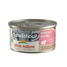 Boîte de pâtée pour chaton Holistic Almo Nature Mousse Viande blanche 0,085 kg