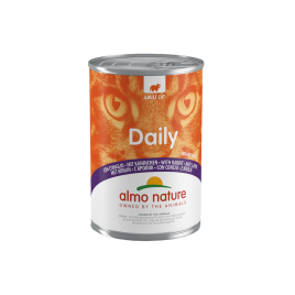 Boîte de pâtée pour chat Daily Almo Nature Lapin 400 g