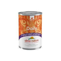 Boîte de pâtée pour chat Daily Almo Nature Lapin 400 g