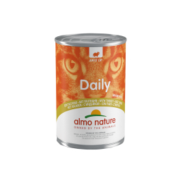 Boîte de pâtée pour chat Daily Almo Nature Dinde 400 g