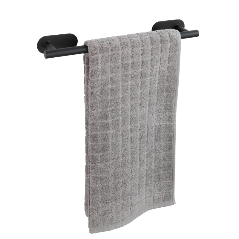 Porte-serviette Turbo-Loc Orea Uno noir mat 40 cm WENKO Porte-serviette Turbo-Loc Orea Uno noir mat 40 cm WENKO