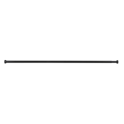 Barre de rideau de douche télescopique noir 110-185 cm WENKO