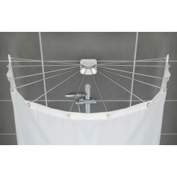 Support parapluie pour rideau de douche avec 12 bras WENKO