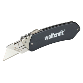 Couteau de poche à lame rétractable 52 mm WOLFCRAFT