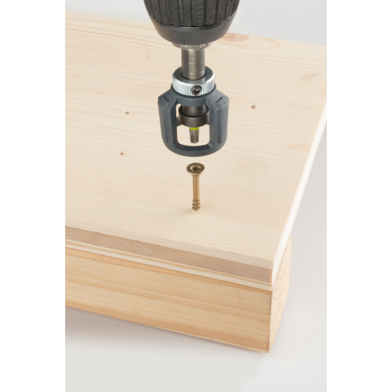 Porte-embout avec butée de profondeur 60 mm WOLFCRAFT Porte-embout avec butée de profondeur 60 mm WOLFCRAFT