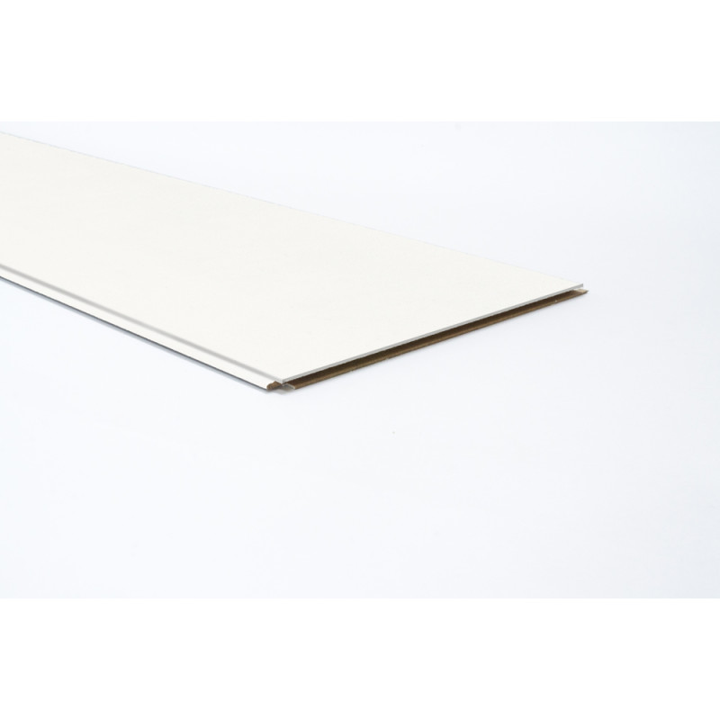 Lambris revêtu pour plafond Noble Uni White 119,6 x 17,7 x 1 cm 6 pièces MAESTRO