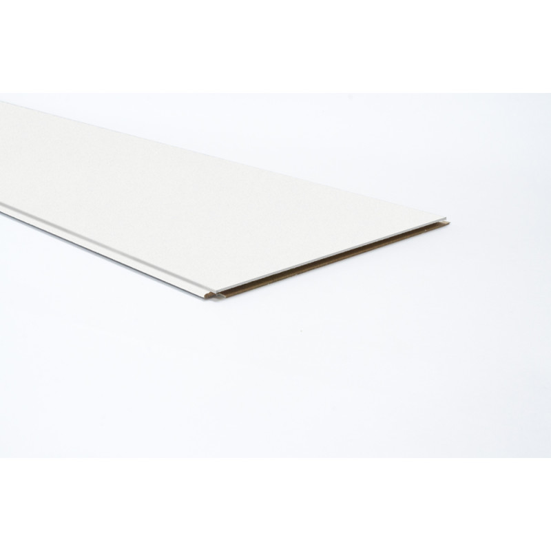 Lambris revêtu pour plafond Noble Gloss White 119,6 x 17,7 x 1 cm 6 pièces MAESTRO