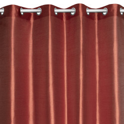 Rideau Satine Rouge Terracotta 140x240 – Élégance | JBY CREATION