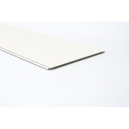 Lambris revêtu hydrofuge pour plafond Noble Uni White 119,6 x 28,7 x 0,8 cm 4 pièces MAESTRO