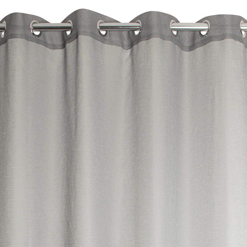 Voilage Lini gris foncé 140 x 240 cm JBY CREATION