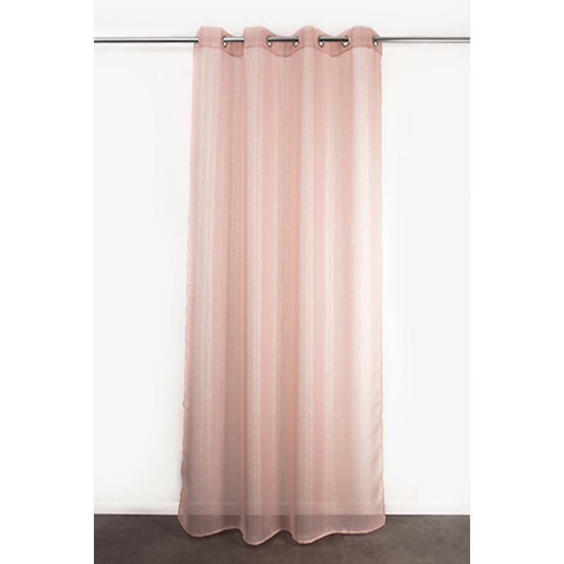 Voilage Vivy rose clair 135 x 260 cm JBY CREATION