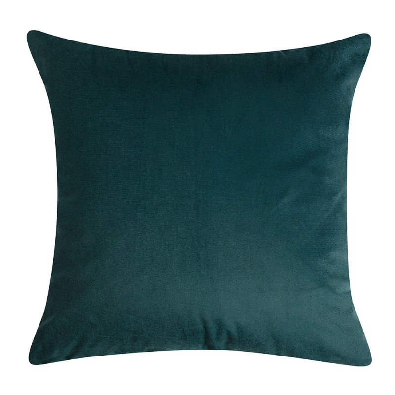 Coussin déhoussable Vanille bleu pétrole 40 x 40 cm JBY CREATION