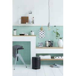 Poubelle à pédale NewIcon noire 5 L BRABANTIA