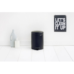 Poubelle à pédale NewIcon noire 5 L BRABANTIA