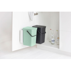 Poubelle de tri à encastrer Sort&Go verte et grise 2 x 12 L BRABANTIA