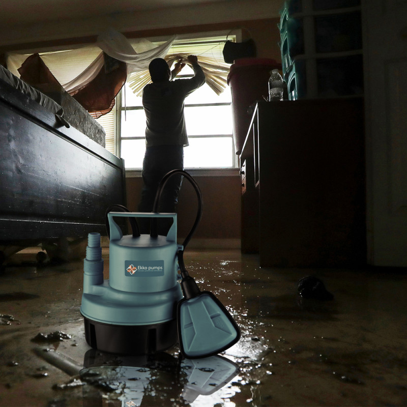 Pompe vide-cave pour eau claire avec flotteur 200 W EKKOPUMPS Pompe vide-cave pour eau claire avec flotteur 200 W EKKOPUMPS