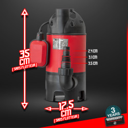 Pompe vide-cave pour eau chargée 750 W MASTERPUMPS