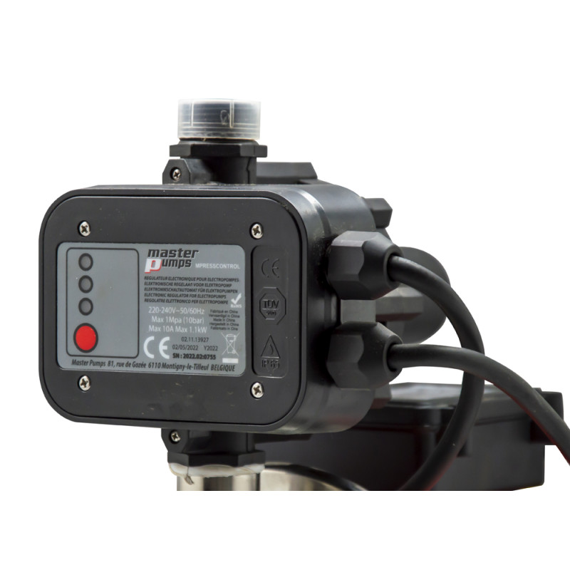 Groupe hydrophore avec système électronique 1100 W MASTERPUMPS Groupe hydrophore avec système électronique 1100 W MASTERPUMPS