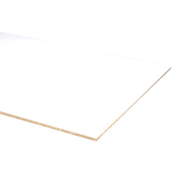 Panneau mélaminé blanc 250 x 125 x 1,8 cm